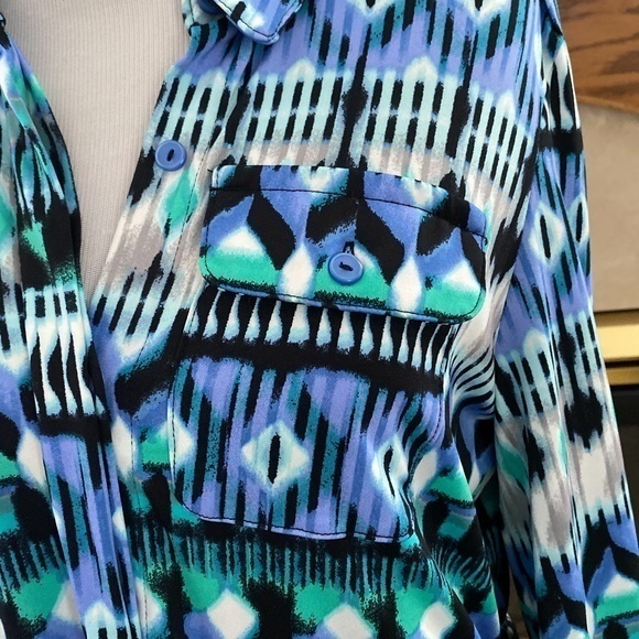 Notations Button Down Shirt Dress Size: PM NWOT - Picture 5 of 15